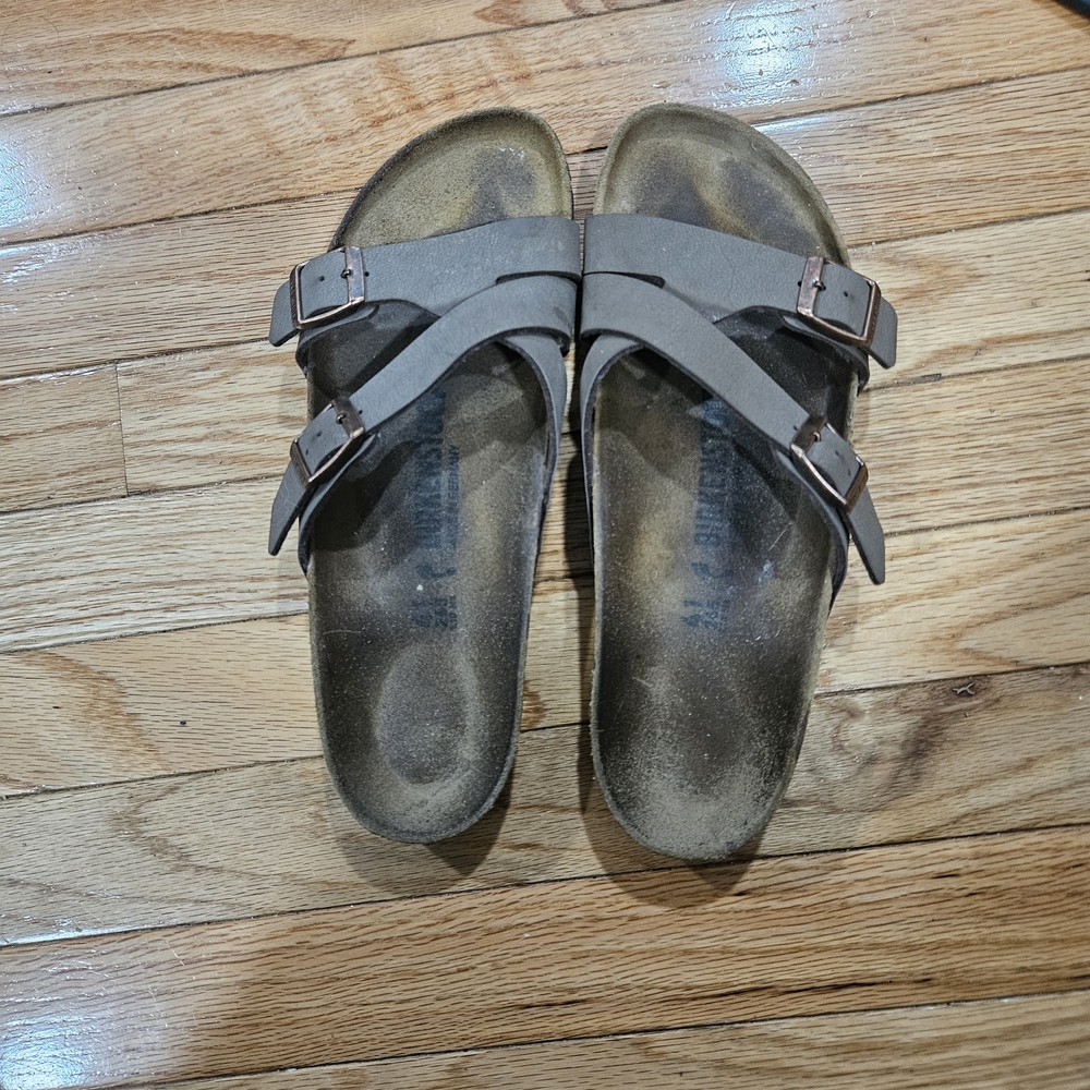 Birkenstok Tan Brown Double Strap Sandals Size 41
